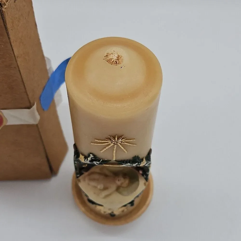 Gautsch Nativity Candle 3D Sculptured Germany 6.5